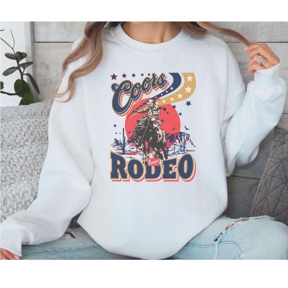 Coors rodeo western  sweatshirt